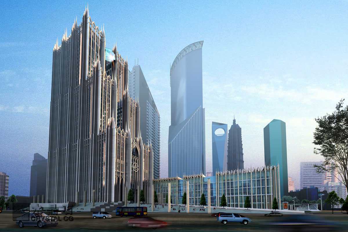 水晶石建筑效果圖 - 裝修效果圖 - 土木工程網(wǎng)